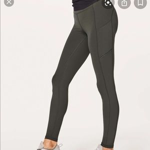 Lululemon Leggings Dark Olive Speed Up Tight